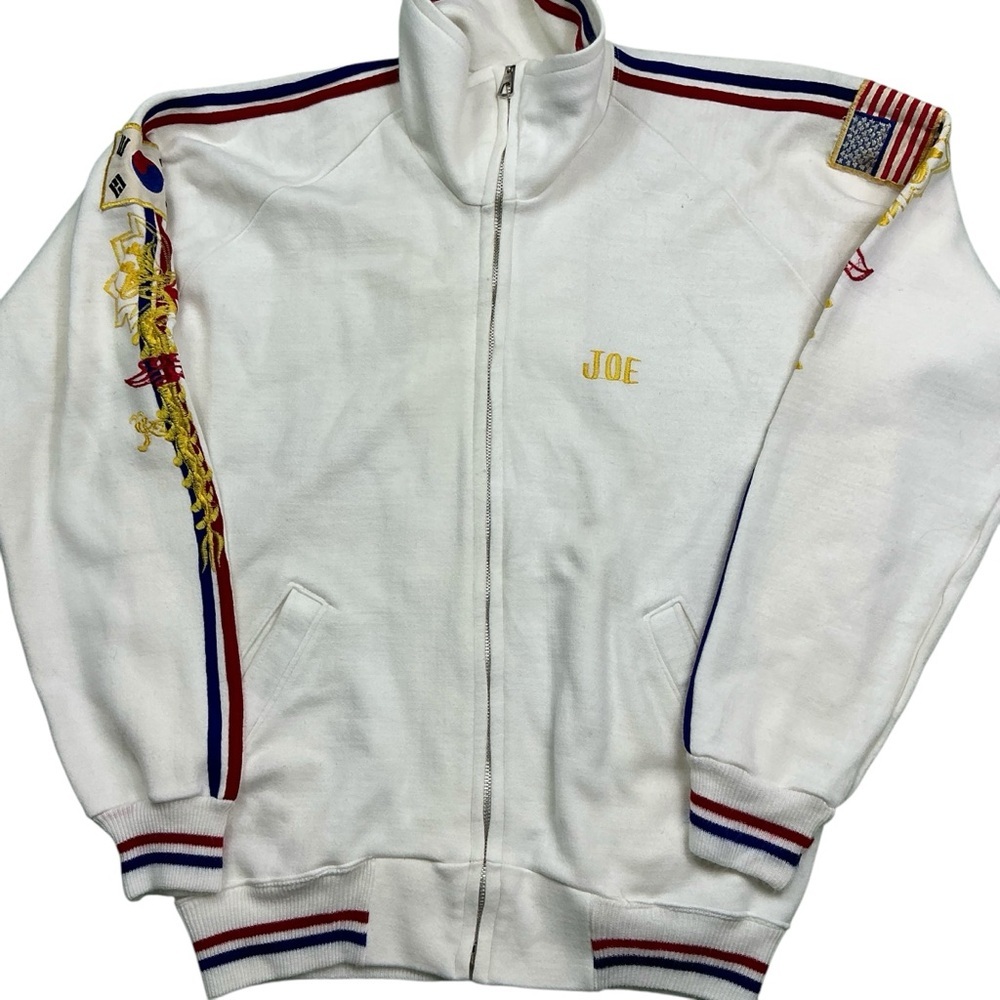 Vintage 70s/80s full zip collared track jacket men’s large